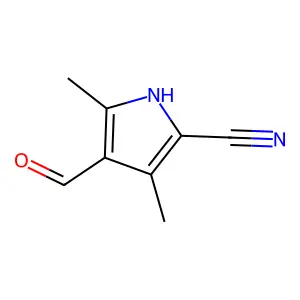 4-Formyl-3,5-dimethyl-1H-pyrrole-2-carbonitrile structure
