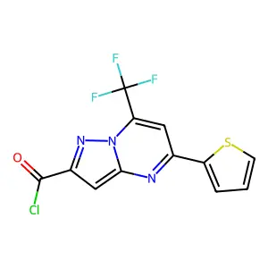 C12H5ClF3N3OS structure