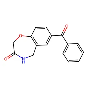 7-benzoyl-4,5-dihydro-1,4-benzoxazepin-3(2H)-one structure