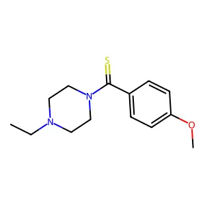 (4-Ethylpiperazin-1-yl)(4-methoxyphenyl)methanethione structure