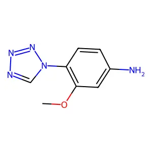 3-methoxy-4-(1H-1,2,3,4-tetrazol-1-yl)aniline structure