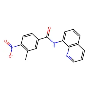 3-methyl-4-nitro-N-quinolin-8-ylbenzamide structure