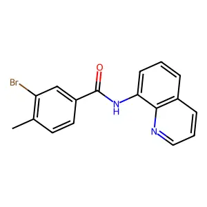 3-bromo-4-methyl-N-quinolin-8-ylbenzamide structure