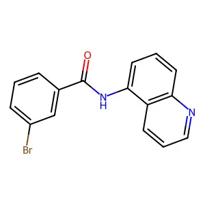 3-bromo-N-quinolin-5-ylbenzamide structure