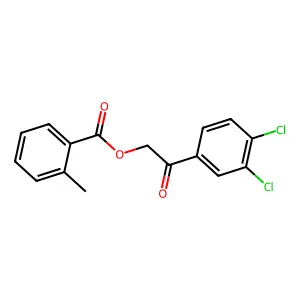 2-(3,4-Dichlorophenyl)-2-oxoethyl 2-methylbenzoate structure
