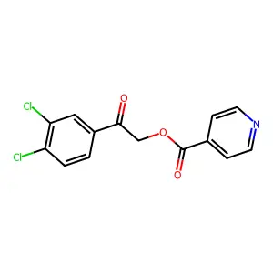2-(3,4-Dichlorophenyl)-2-oxoethyl isonicotinate structure
