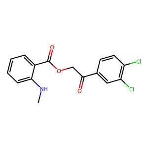 2-(3,4-Dichlorophenyl)-2-oxoethyl 2-(methylamino)benzoate structure