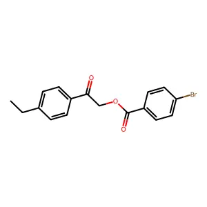 2-(4-Ethylphenyl)-2-oxoethyl 4-bromobenzoate structure