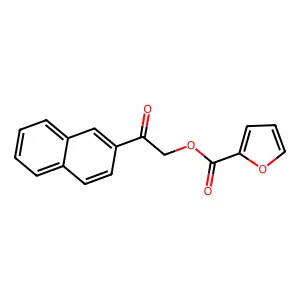2-(2-Naphthyl)-2-oxoethyl 2-furoate structure