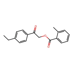 2-(4-Ethylphenyl)-2-oxoethyl 2-methylbenzoate structure