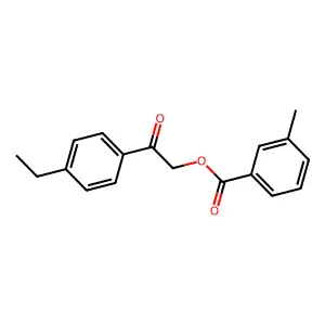 2-(4-Ethylphenyl)-2-oxoethyl 3-methylbenzoate structure