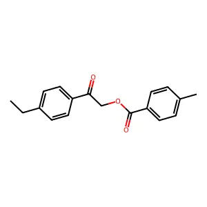2-(4-Ethylphenyl)-2-oxoethyl 4-methylbenzoate structure