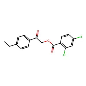 2-(4-Ethylphenyl)-2-oxoethyl 2,4-dichlorobenzoate structure