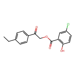 2-(4-Ethylphenyl)-2-oxoethyl 5-chloro-2-hydroxybenzoate structure