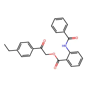 [2-(4-Ethylphenyl)-2-oxoethyl] 2-benzamidobenzoate structure