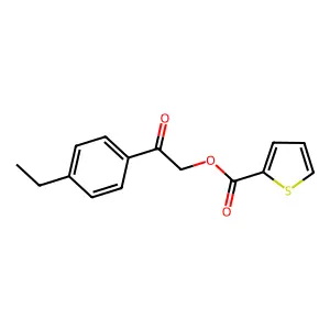 2-(4-Ethylphenyl)-2-oxoethyl 2-thiophenecarboxylate structure