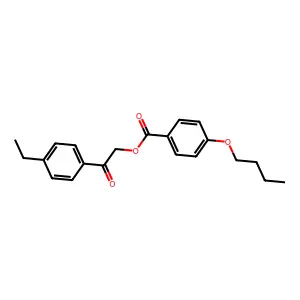 2-(4-Ethylphenyl)-2-oxoethyl 4-butoxybenzoate structure