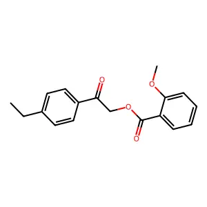 2-(4-Ethylphenyl)-2-oxoethyl 2-methoxybenzoate structure