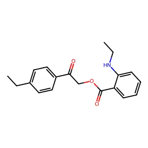 2-(4-Ethylphenyl)-2-oxoethyl 2-(ethylamino)benzoate structure