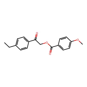 2-(4-Ethylphenyl)-2-oxoethyl 4-methoxybenzoate structure