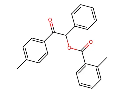 2-(4-Methylphenyl)-2-oxo-1-phenylethyl 2-methylbenzoate structure