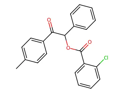 2-(4-Methylphenyl)-2-oxo-1-phenylethyl 2-chlorobenzoate structure