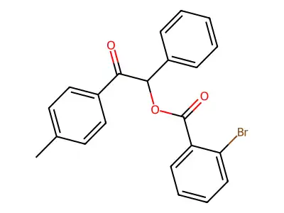 2-(4-Methylphenyl)-2-oxo-1-phenylethyl 2-bromobenzoate structure