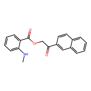 2-(2-Naphthyl)-2-oxoethyl 2-(methylamino)benzoate structure
