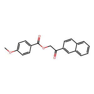 2-(2-Naphthyl)-2-oxoethyl 4-methoxybenzoate structure