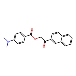 2-(2-Naphthyl)-2-oxoethyl 4-(dimethylamino)benzoate structure