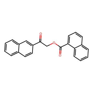 2-(2-Naphthyl)-2-oxoethyl 1-naphthoate structure