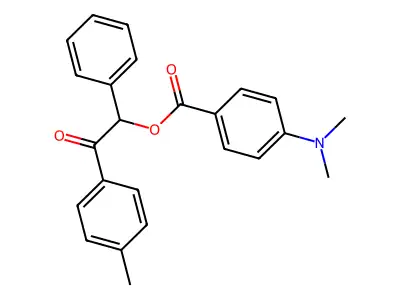 2-(4-Methylphenyl)-2-oxo-1-phenylethyl 4-(dimethylamino)benzoate structure