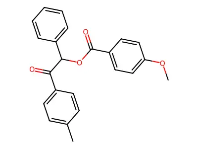 2-(4-Methylphenyl)-2-oxo-1-phenylethyl 4-methoxybenzoate structure
