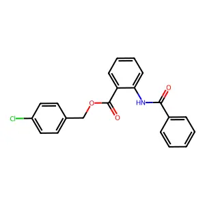 4-Chlorobenzyl 2-(benzoylamino)benzoate structure