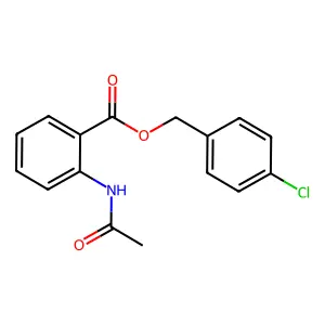 4-Chlorobenzyl 2-(acetylamino)benzoate structure