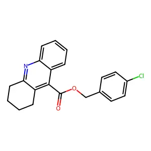 4-Chlorobenzyl 1,2,3,4-tetrahydro-9-acridinecarboxylate structure
