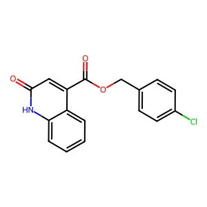 4-Chlorobenzyl 2-hydroxy-4-quinolinecarboxylate structure