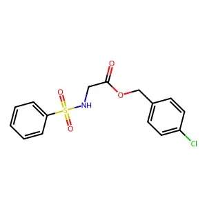 (4-Chlorophenyl)methyl 2-(benzenesulfonamido)acetate structure