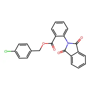 4-chlorobenzyl 2-(1,3-dioxo-1,3-dihydro-2H-isoindol-2-yl)benzoate structure
