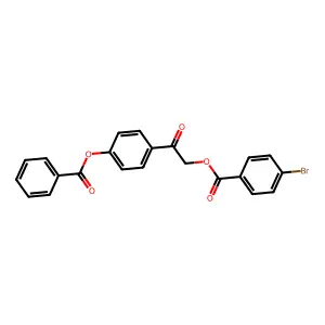 2-[4-(Benzoyloxy)phenyl]-2-oxoethyl 4-bromobenzoate structure