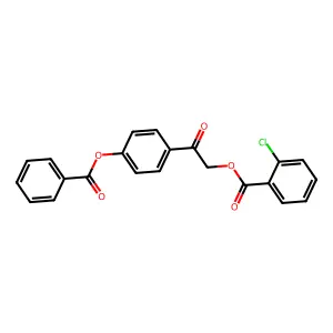 2-[4-(Benzoyloxy)phenyl]-2-oxoethyl 2-chlorobenzoate structure