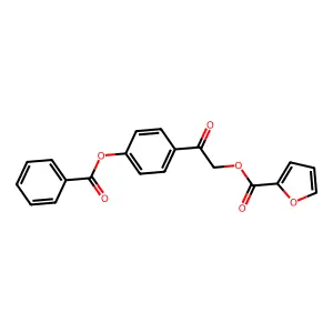 2-[4-(Benzoyloxy)phenyl]-2-oxoethyl 2-furoate structure