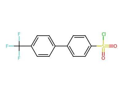 (4-[4-(Trifluoromethyl)Phenyl]Phenyl)Sulfonylchloride structure
