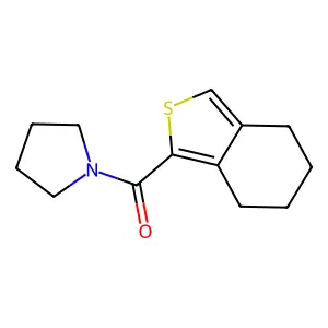 Pyrrolidin-1-yl(4,5,6,7-tetrahydro-2-benzothiophen-1-yl)methanone structure