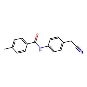 N-[4-(氰甲基)苯基]-4-甲基苯甲酰胺 structure