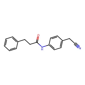 N-[4-(氰甲基)苯基]-3-苯基丙酰胺 structure
