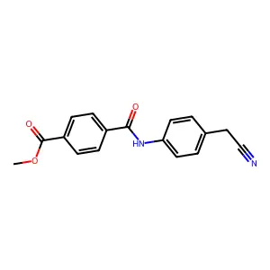Methyl 4-{[4-(cyanomethyl)phenyl]carbamoyl}benzoate structure