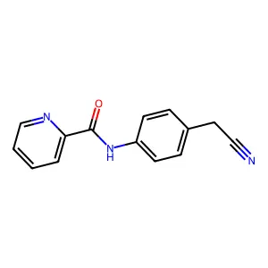 N-[4-(cyanomethyl)phenyl]pyridine-2-carboxamide structure