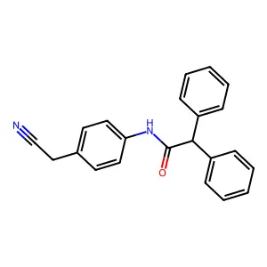 N-[4-(氰甲基)苯基]-2,2-二苯基乙酰胺 structure
