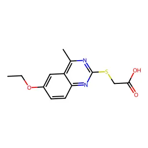 (6-Ethoxy-4-methyl-quinazolin-2-ylsulfanyl)-acetic acid structure